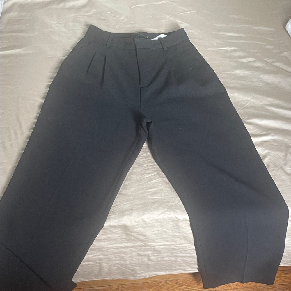 Zara Classic Black Dress Trousers